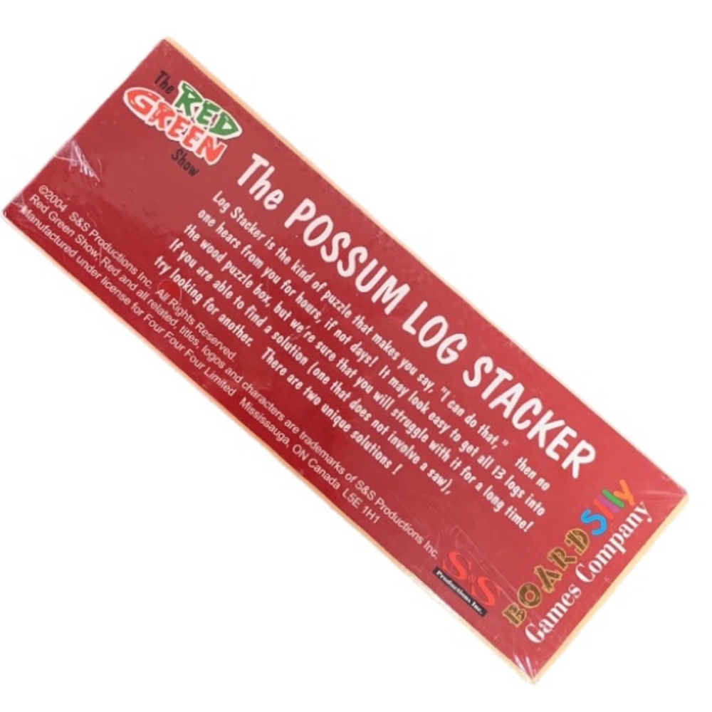 The Red Green Show Possum Log Stacker Game - NIB